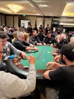 attendees playing card games