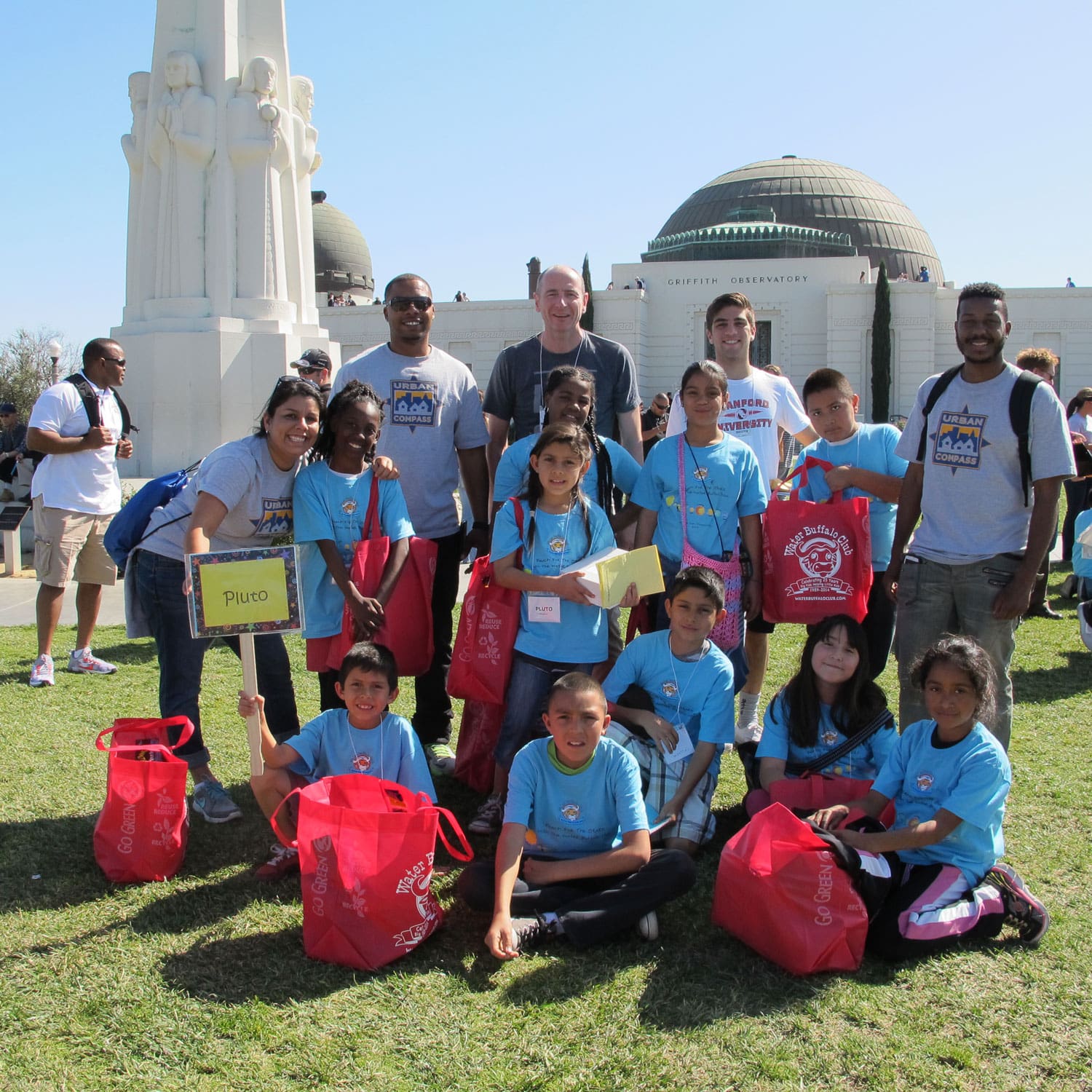 we benefit children history. group at a field trip to Griffith Observatory